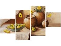 90CM 160 OBRAZ 4 ELEM MARTWA NATURA ŚCIENNY