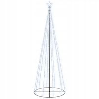 Choinka stożkowa, 310 zimnych białych LED, 100x300 cm