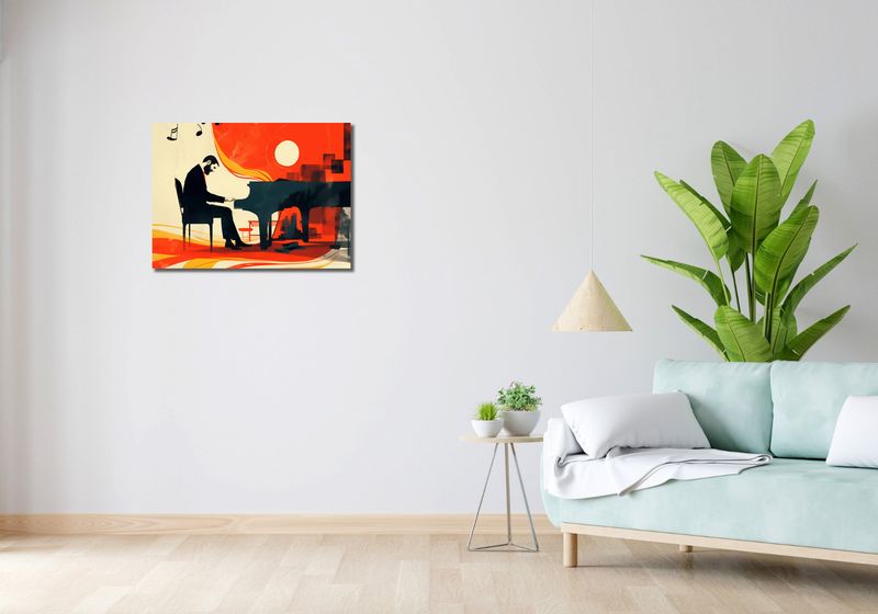 Obraz 70x50cm Pianista zdjęcie 2