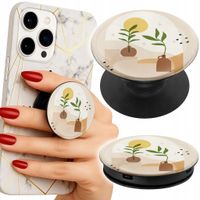 Uchwyt do telefonu Popsocket na palce/stojak KWIATY ROŚLINY W DONICZCE