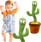 KAKTUS ŚPIEWAJĄCY TAŃCZĄCY POWTARZA MÓWI NA USB LED WESOŁY DLA DZIECI