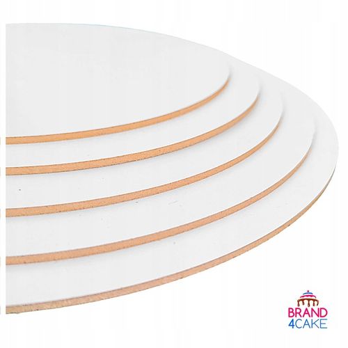Podkład pod tort HDF BEZZAPACHOWY 28 cm 5 szt Biały Okrągły Brand4Cake na Arena.pl