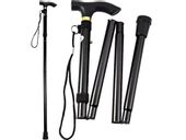 Laska inwalidzka ortopedyczna aluminiowa składana