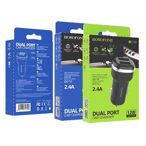 ładowarka samochodowa 2x USB, czarny na Arena.pl