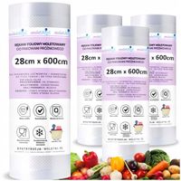 Zestaw 4x FOLIA do ZGRZEWARKI Pakowarki moletowana RĘKAW ROLKA 28x600cm