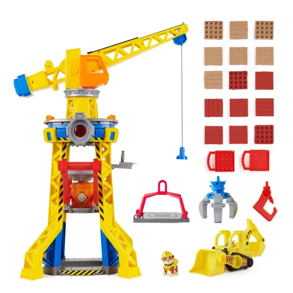 Zestaw Spin Master Psi Patrol Rubble & Crew Bark Yard Crane Tower zdjęcie 2