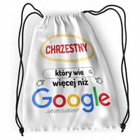 Plecak Dla Chrzestnego Szkolny Worek Torba Z Nadrukiem Ze Zdjęciem