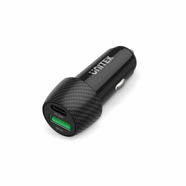 Ładowarka Samochodowa Unitek 38W USB-A USB-C QC 3.0 zdjęcie 1