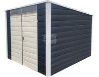 Schowek domek ogrodowy 2,5x3m brama dwuskrzydłowa świetlik dach GP527