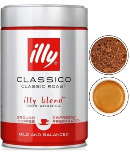 Illy Classico Espresso kawa mielona arabica średnio palona 250g na Arena.pl