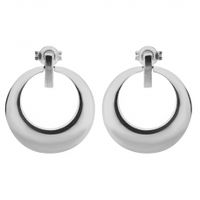 SREBRNE KOLCZYKI OWALNE NA SZTYFT SREBRO PRÓBY 925