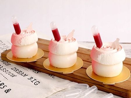 Pipety deserowe pipetki cukiernicze do deserów ciast 4ml 8cm 100 sztuk na Arena.pl