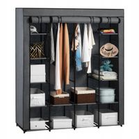 Szafa Timetrade szafa tekstylna 170 x 170 x 45 cm czarny