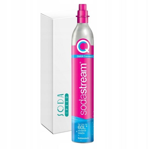 SodaStream nabój CO2 Quick Connect cylinder różowy zdjęcie 3