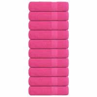 Ręczniki do rąk, 10 szt, różowe, 50x100 cm, bawełna 100%