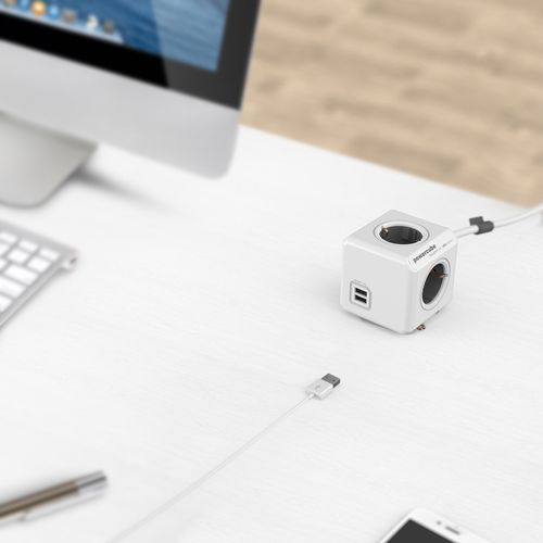 Listwa allocacoc PowerCube 4 gniazda 2xUSB 1,5m na Arena.pl