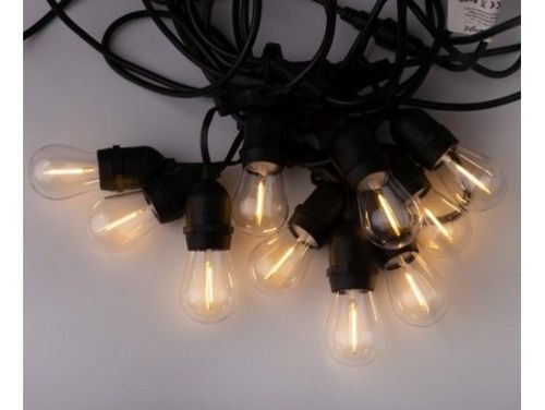 Girlanda łańcuch świetlny 15x led e27 lampki oświetlenie do ogrodu na Arena.pl