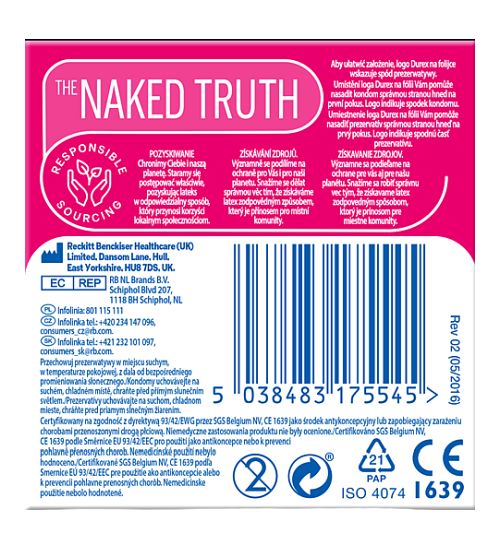 Prążkowane Prezerwatywy Durex Pleasuremax zdjęcie 2