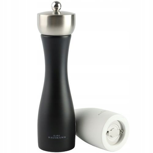 ZESTAW RĘCZNYCH MŁYNKÓW DO MIELENIA SOLI PIEPRZU PRZYPRAW BIAŁY I CZARNY na Arena.pl