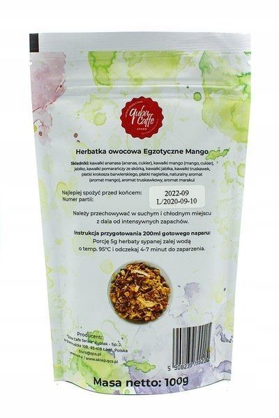 Herbata sypana 100g Egzotyczne Mango Tea zdjęcie 5