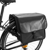 sakwa rowerowa na bagażnik podwójna 28 l czarna