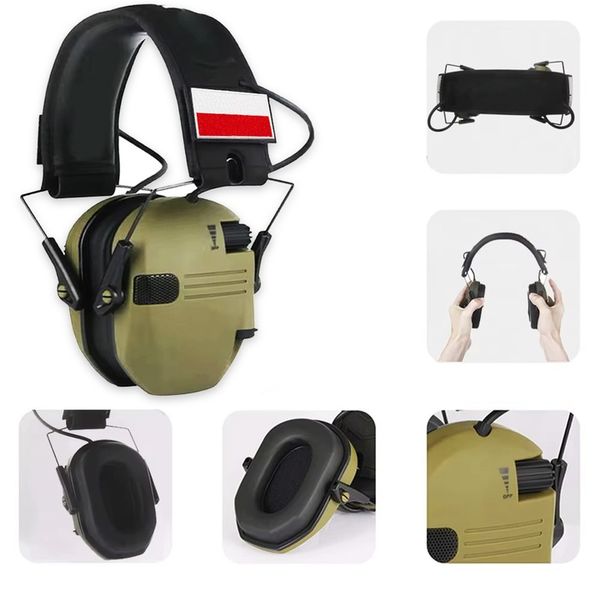 SŁUCHAWKI STRZELECKIE OCHRONNIKI SŁUCHU TAKTYCZNE REDUKCJA HAŁASU zdjęcie 11