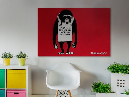 20002 Obraz na płótnie BANKSY MAŁPA na Arena.pl