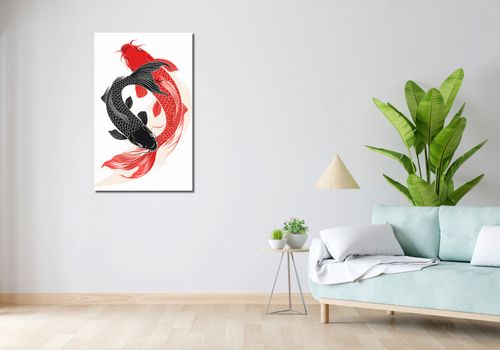 Obraz 60x100cm Yin i Yang Koi na Arena.pl