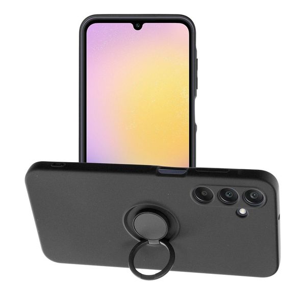 Futerał SILICONE RING do SAMSUNG A25 5G czarny zdjęcie 1