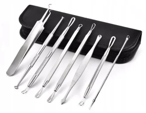 LYZECZKI ŁYŻECZKI UNY DO USUWANIA WĄGRÓW ZASKÓRNIKÓW WĄGRY USUWANIE 8 SZT na Arena.pl