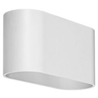 Minimalistyczna LAMPA ścienna KAUNAS 7024 Rabalux metalowy kinkiet owalny do salonu biały