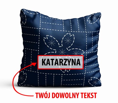 Poduszka Dekoracyjna GEOMETRYCZNA  z Twoim napisem G13 na Arena.pl