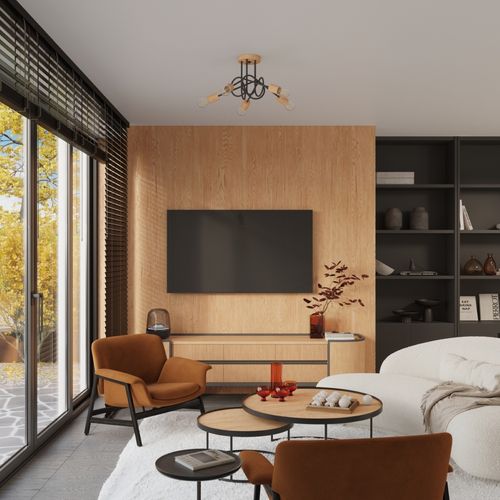 Żyrandol EMBER 3 czarny na Arena.pl