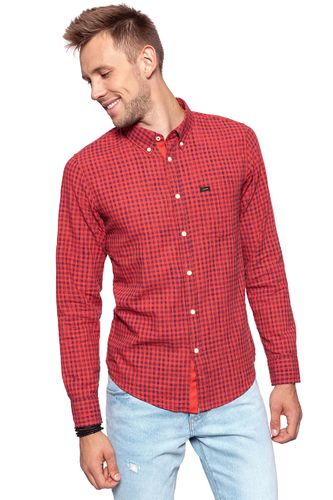 LEE BUTTON DOWN VIBRANT RED L880IESK S na Arena.pl