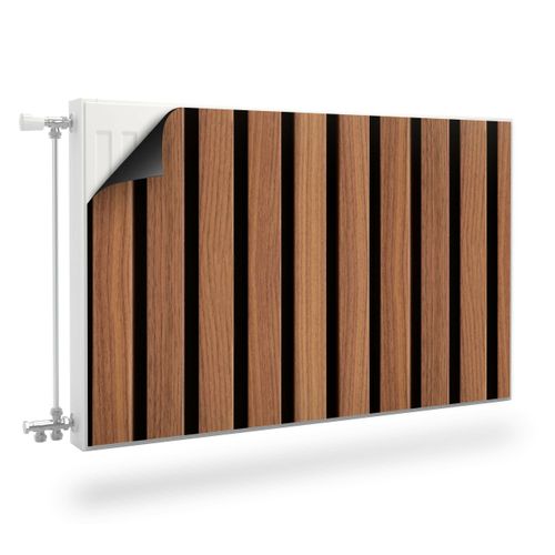 Mata MAGNETYCZNA Grzejnika LAMELE Imitacja Drewna Efekt 3D 120cm x 60cm na Arena.pl