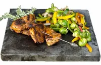 NATURALNY Czarny Kamień do Steków, Pizzy GRILLA 15x20 3w1