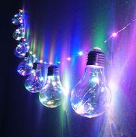 Girlanda lampek 10 żarówek z świecącym sznurem led multikolor  3,8m