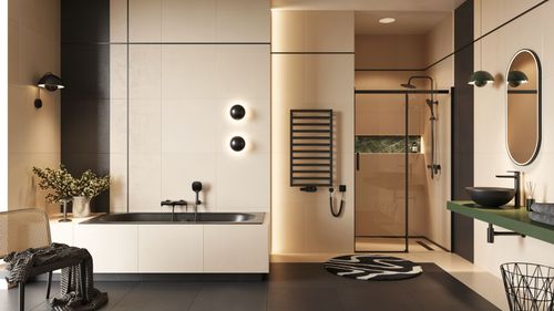 Brego grzejnik łazienkowy 115x50 cm, cappuccino na Arena.pl