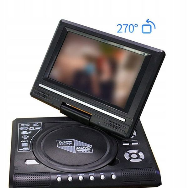 ODTWARZACZ PRZENOŚNY DVD EKRAN SAMOCHODOWY 7,8" INTERFEJS USB zdjęcie 4