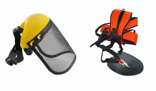 KASK MASKA TWARZY SIATKOWA OSŁONA + SZELKI DO KOSY zdjęcie 1