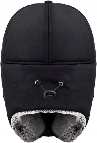 CIEPŁA CZAPKA ZIMOWA Z FUTERKIEM NA ZIMĘ MĘSKA Z DASZKIEM NAUSZNIKI na Arena.pl