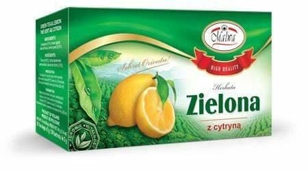 MALWA Herbata Zielona Cytrynowa 20tb x 2g zdjęcie 1