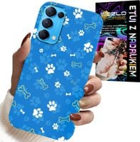 ETUI DO OPPO RENO5 4G 5G - ŁAPKI KOŚCI PIES PATROL WZORY DLA DZIECI