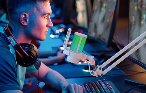 MAONO Mikrofon Gamingowy USB RGB Dla Gracza Streamera PC PS4/5 + Pop Filtr na Arena.pl