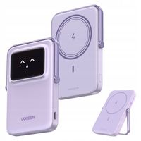 Powerbank magnetyczny 5000mAh Ugreen Uno PB571, USB-C (fioletowy)