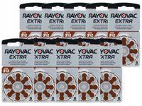 Baterie do aparatów słuchowych - RAYOVAC EXTRA - 312 / PR41 - 80 sztuk