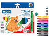 FLAMASTRY MAXI ZE STOŻKOWĄ KOŃCÓWKĄ 12 KOL. 0200