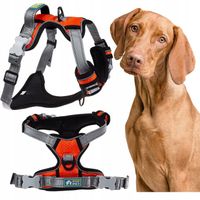 SZELKI dla psa bezuciskowe z rączką typu GUARD L POMARAŃCZOWY.