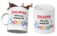 Dla Chłopaka Zestaw Kubek + Skarbonka Na Prezent Z Nadrukiem Ze Zdjęciem