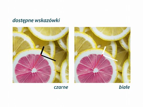 ZEGAR SZKLANY ROMB - Cytryna na Arena.pl